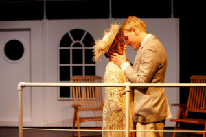 Berthe Mayne (Nathalie Pownall) and Quigg Baxter (Jamie Partridge)